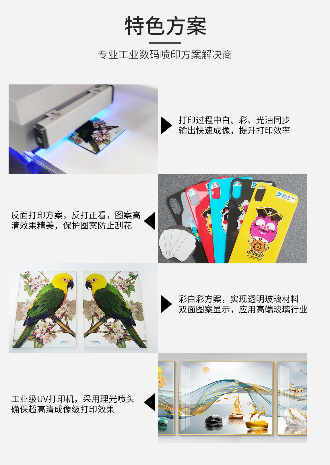 玻璃打印特色方案